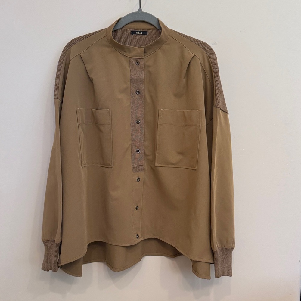 Tan Button-Up Shirt/Jacket
